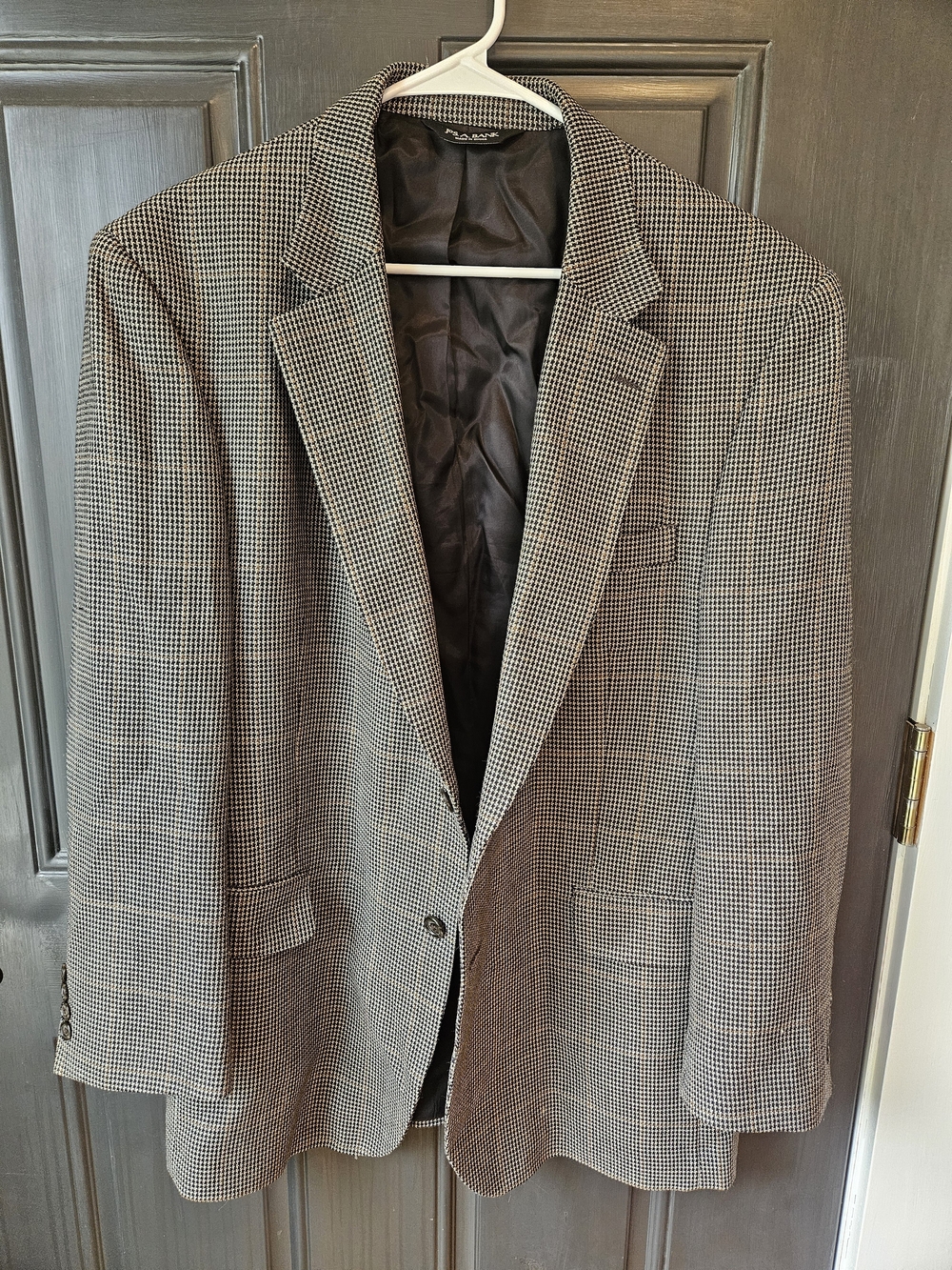 Jos. A. Bank Houndstooth Blazer in Black and White